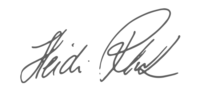 Heidi Plank Unterschrift